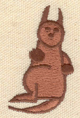 Embroidery Design: Kangaroo<br> 1.25w X 2.15h
