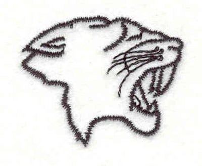 Embroidery Design: Sabertooth tiger <br>1.55"w X 1.27"h
