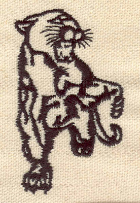 Embroidery Design: Panther<br> 1.68w X 2.74h