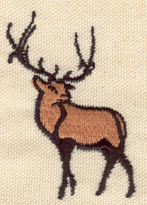 Embroidery Design: Reindeer<br> 1.77w X 2.47h