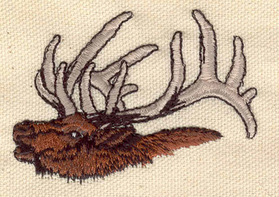 Embroidery Design: Elk head<br> 2.73w X 1.94h