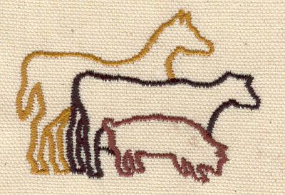Embroidery Design: Farm animals<br> 2.76w X 1.95h