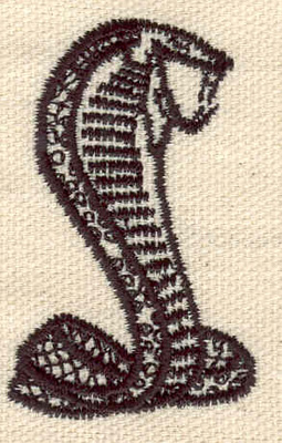 Embroidery Design: Cobra A<br> 1.31w X 2.06h