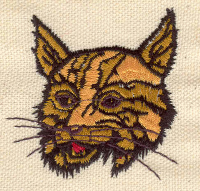 Embroidery Design: Bobcat<br> 2.09w X 2.13h