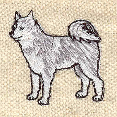 Embroidery Design: Husky<br> 1.22w X 1.21h