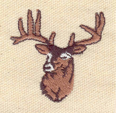 Embroidery Design: Deer head B<br>1.77w X 1.76h