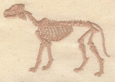 Embroidery Design: Dinosaur fossil <br> 3.89w X 2.44h