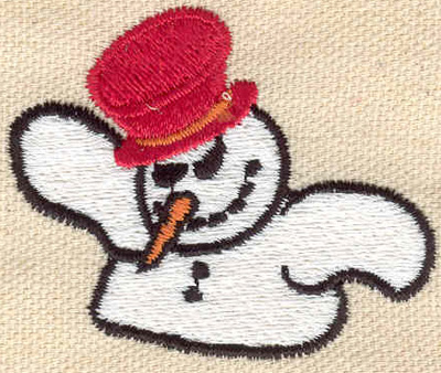 Embroidery Design: Snowman<br> 2.17w X 1.76h