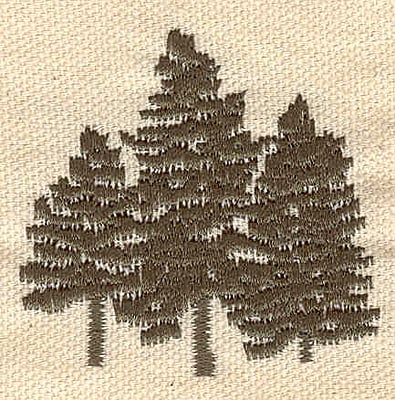 Embroidery Design: Evergreens F<br> 2.00w X 2.00h