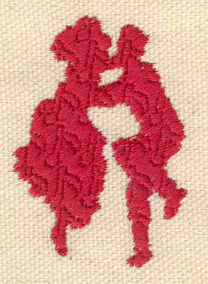 Embroidery Design: Swing dancers<br> 1.40w X 2.00h