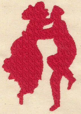 Embroidery Design: Swing dancers large<br> 3.40w X 4.90h