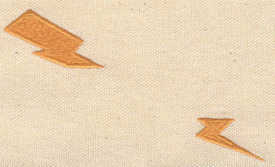 Embroidery Design: Lightning bolt<br> 4.30w X 2.50h
