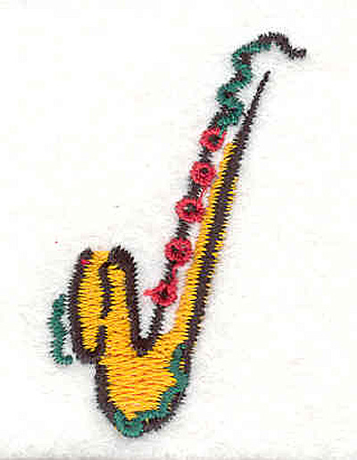 Embroidery Design: Saxaphone <br>2.20" X 0.80"