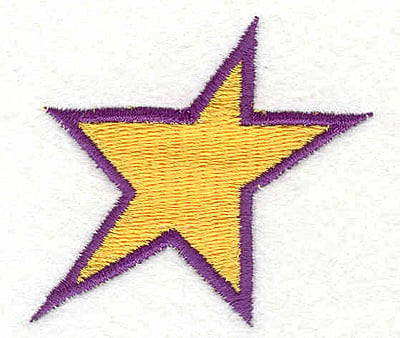 Embroidery Design: Star <br>2.40"w X 2.10"h