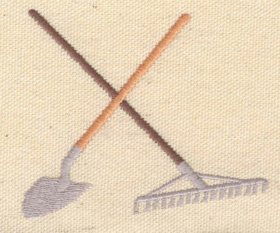 Embroidery Design: Gardening tools<br> 3.00w X 1.50h