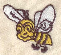 Embroidery Design: Bee<br> 0.85w X 0.80h
