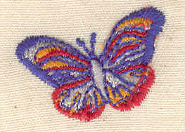 Embroidery Design: Butterfly<br> 1.10w X 0.80h