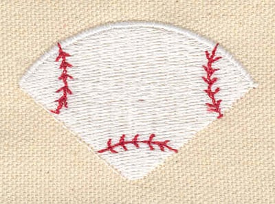 Embroidery Design: Diamond shaped baseball<br> 2.10w X 1.40h