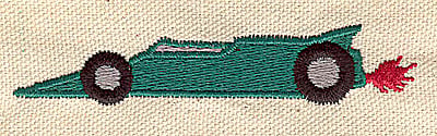 Embroidery Design: Racing car<br> 3.60w X 0.70h