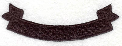 Embroidery Design: Banner 5<BR>1.10" x 3.30"