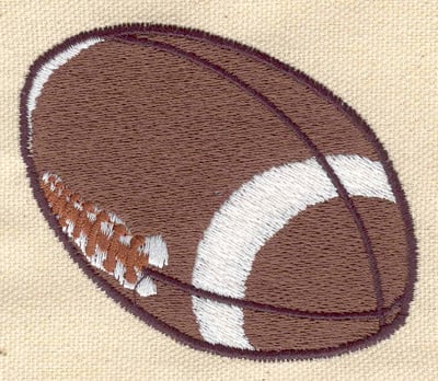 Embroidery Design: Football C<br> 3.00w X 2.50h