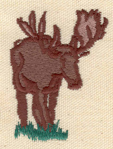 Embroidery Design: Moose<br> 1.90w X 2.50h