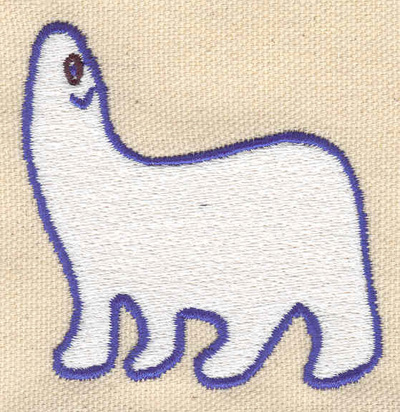 Embroidery Design: Polar Bear<br> 2.60w X 2.60h