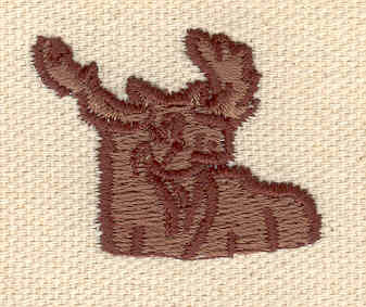 Embroidery Design: Moose head<br> 1.35w X 1.05h
