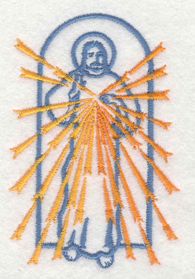Embroidery Design: Jesus <br>2.35"w X 3.50"h
