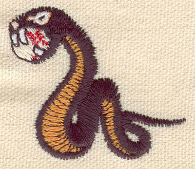 Embroidery Design: Viper snake<br> 1.90w X 1.65h