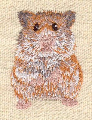 Embroidery Design: Hamster<br> 1.25w X 1.80h