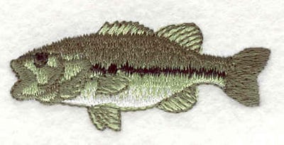 Embroidery Design: Fish B <br>2.20"w X 1.00"h | Embroidery Legacy Embroidery Design: Fish B <br>2.20"w X 1.00"h
