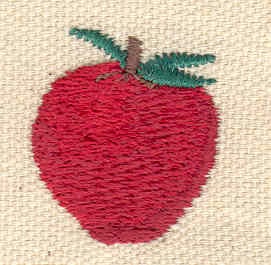 Embroidery Design: Apple<br> 1.00w X 1.00h