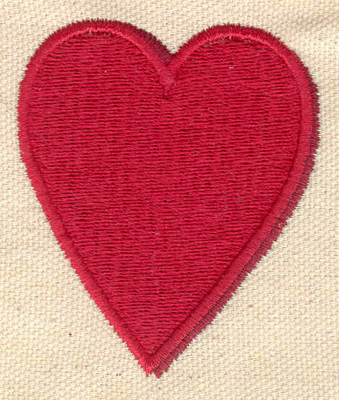 Embroidery Design: Heart<br> 2.15w X 2.50h