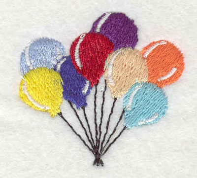 Embroidery Design: Balloons B <br>1.74"w X 1.74"h