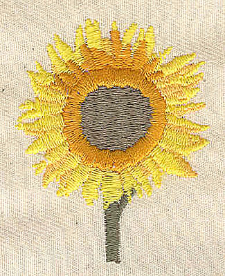 Embroidery Design: Sunflower<br> 1.70w X 2.15h