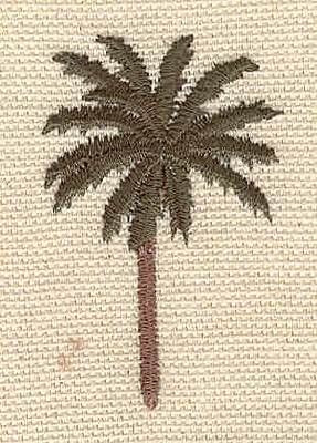 Embroidery Design: Palm tree B<br> 1.20w X 1.85h