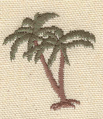 Embroidery Design: Palm trees C<br> 1.60w X 1.75h