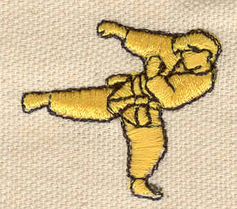 Embroidery Design: Karate figure<br> 1.40w X 1.30h