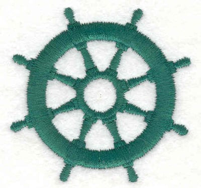 Embroidery Design: Ship wheel B <br>2.20"w X 2.20"h | Embroidery Legacy Embroidery Design: Ship wheel B <br>2.20"w X 2.20"h