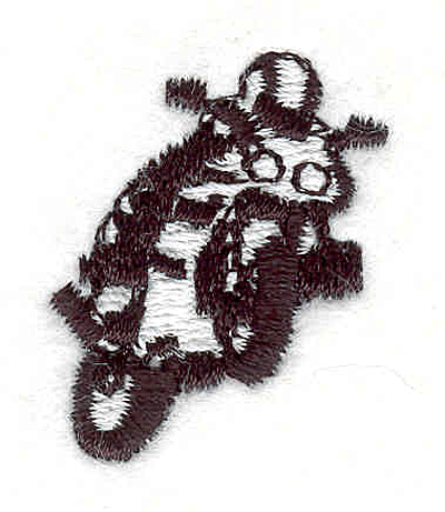 Embroidery Design: Motorcycle 4<br> 1.15" X 1.00"