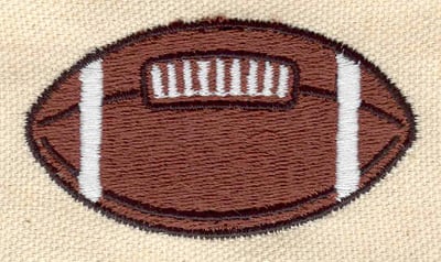 Embroidery Design: Football D<br> 2.46w X 1.35h