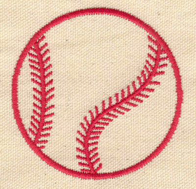 Embroidery Design: Baseball c<br> 2.70w X 2.70h