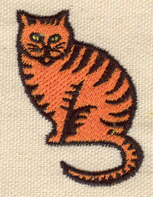 Embroidery Design: Tabby cat<br>1.50w X 2.10h