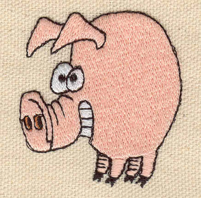 Embroidery Design: Pig <br> 1.80w X 1.90h