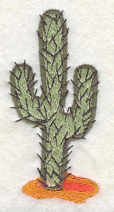 Embroidery Design: Cactus C<br>3.13"H x 1.45"W
