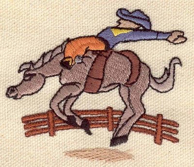 Embroidery Design: Rodeo rider<br> 2.60w X 2.30h