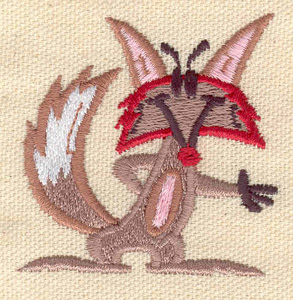 Embroidery Design: Fox<br> 2.11w X 2.16h