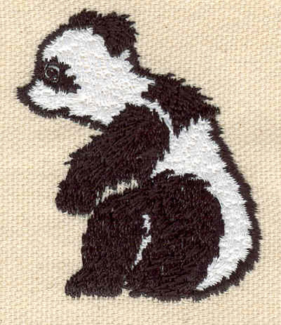 Embroidery Design: Panda<br> 1.78w X 2.11h