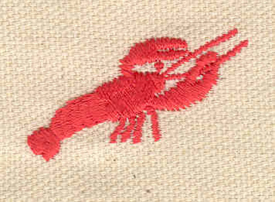 Embroidery Design: Lobster B<br> 1.43w X 0.88h